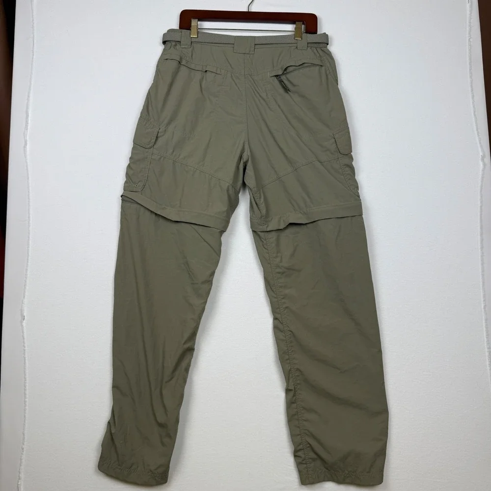 Columbia Titanium Convertible Cargo Pants Mens Medium 32 Zip Off Hiking Sage